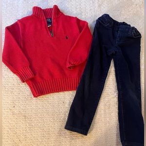 Ralph Lauren Corduroy Pants And SweaterSet